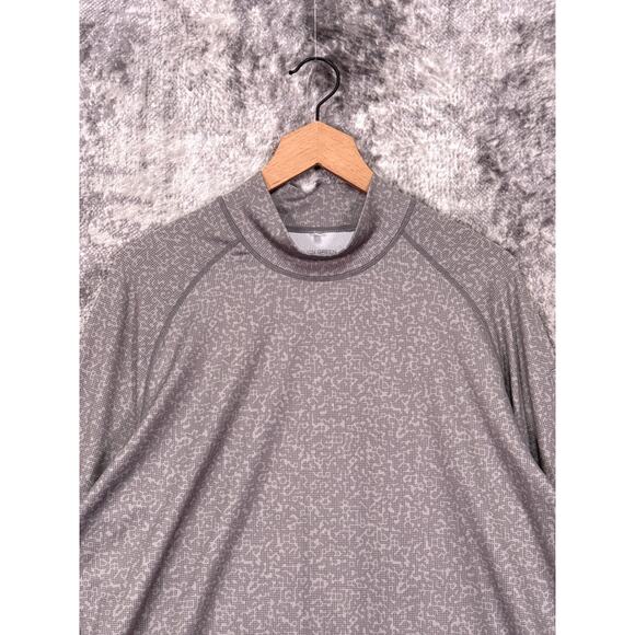 Galvin Green Shirt XL Mens Gray Mock Neck Thermal Base Layer Half Moon Golf - Picture 2 of 10